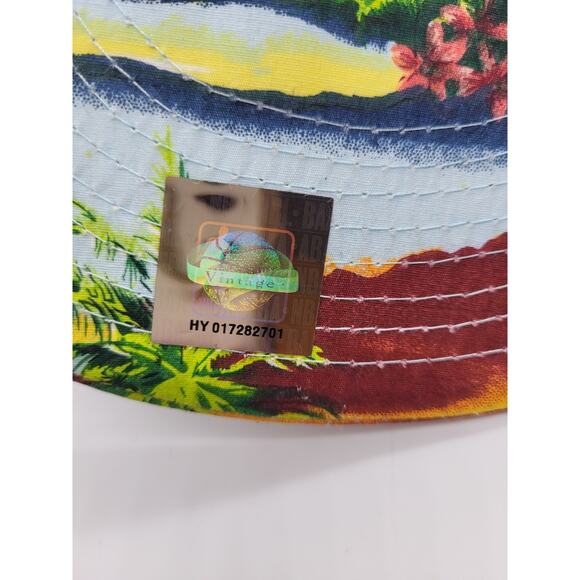 New Era NY Knicks Hardwood Classics 9Fifty Blue Denim Floral Strapback Hat M/L - Picture 8 of 10